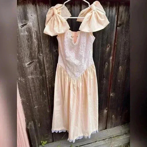 Vintage Gunne Sax Jessica Mclintock Cottage Core Dress NEW - Picture 4 of 6